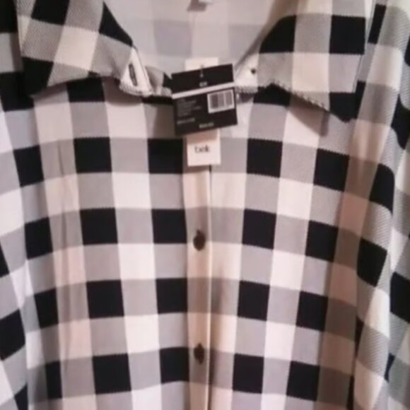 Kim Rogers Button-up Tunic Top Plus 4X-NWT - Picture 1 of 5